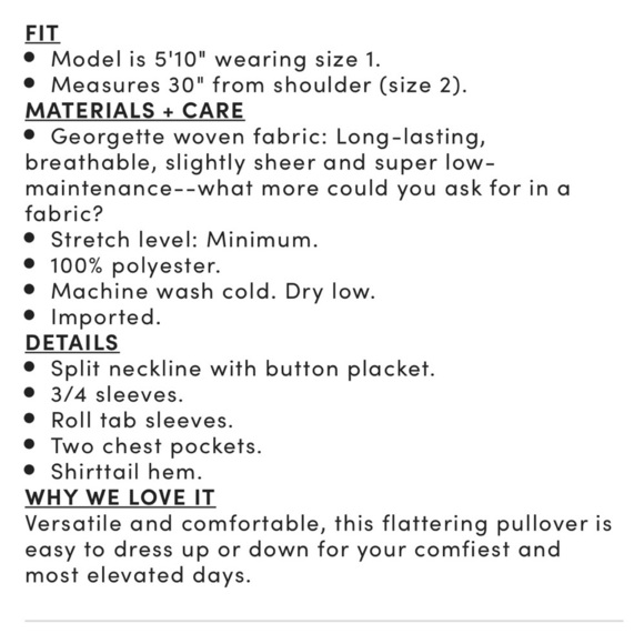 Torrid Harper Georgette Pullover 3/4 Sleeve Blouse Gray - Picture 4 of 10